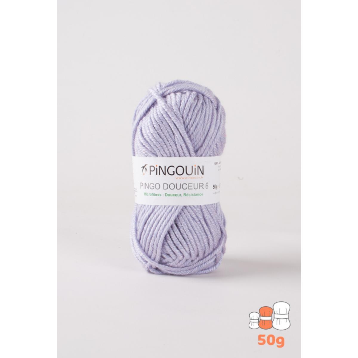 Pingo acrylique Pelote Pingo Douceur 6 - 50 m - Violet - PINGOUIN