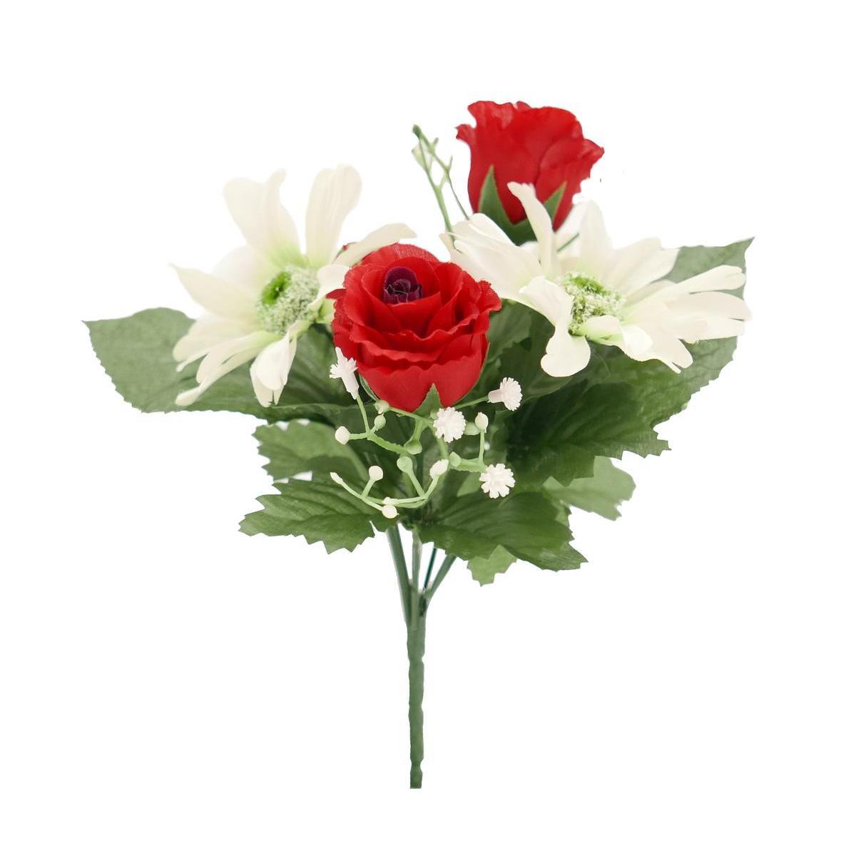 Bouquet de gerberas et roses - H 25 cm