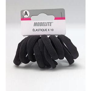 Élastiques mousse - 10 pièces - Différents modèles - Noir - MODELITE