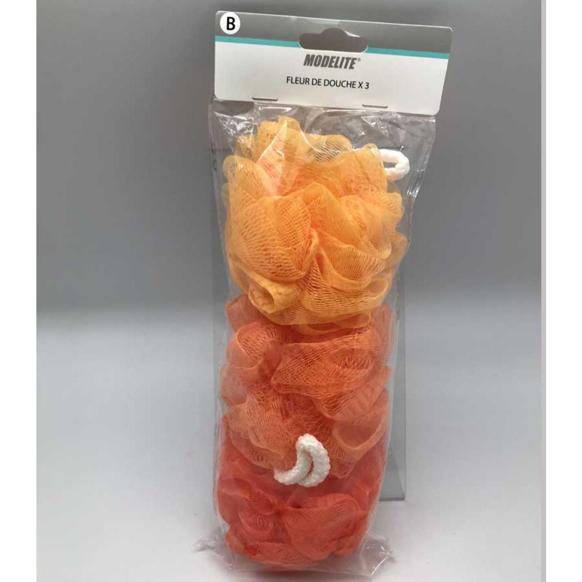 Fleurs de massage - 3 pièces - Différents coloris - Orange - MODELITE