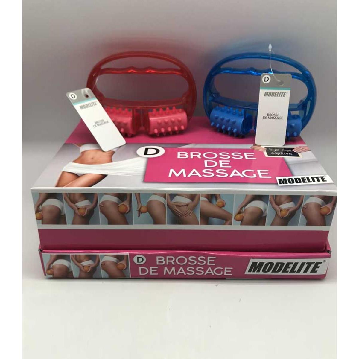 Brosse de massage - Taille standard - Différents coloris - Rouge ou bleu - MODELITE