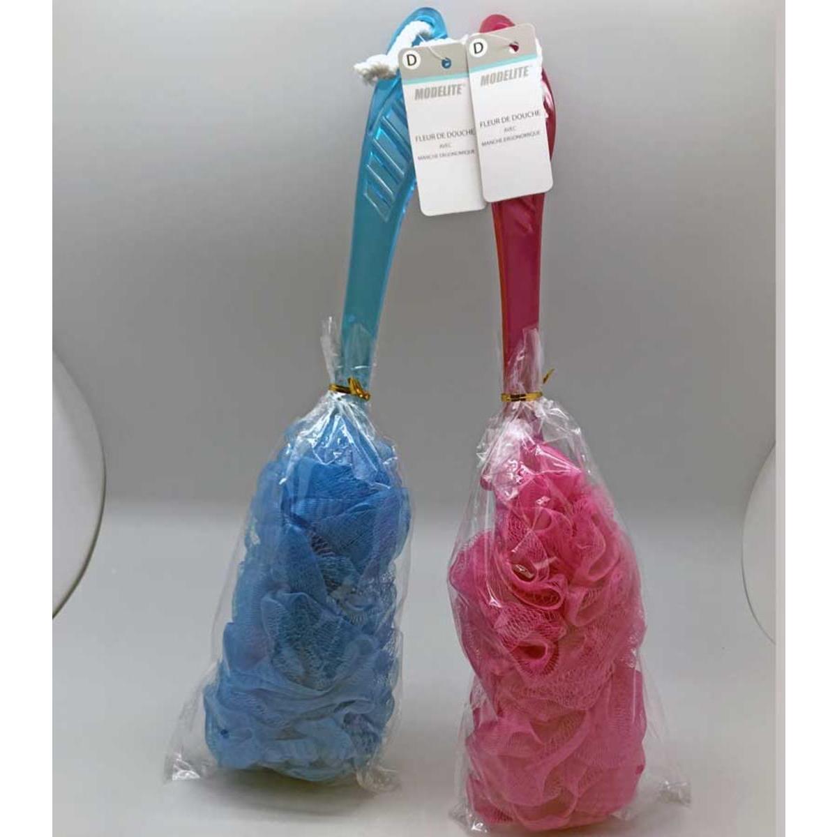 Brosse de massage - L 45 x l 9 cm - Différents coloris - Rose ou bleu - MODELITE