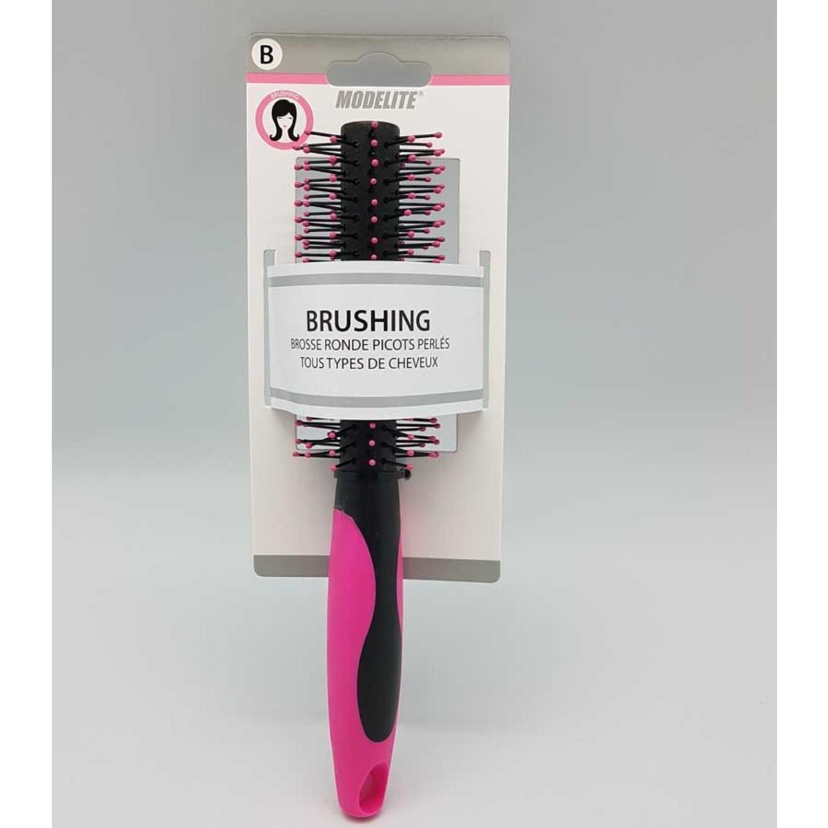 Brosse brushing picots perlés - Rose - MODELITE