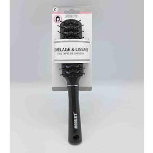 Brosse tunnel multiusage à picots perlés - L 27 cm - Noir - MODELITE