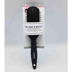 Brosse pneumatique à picots perlés - L 25 cm - Noir - MODELITE