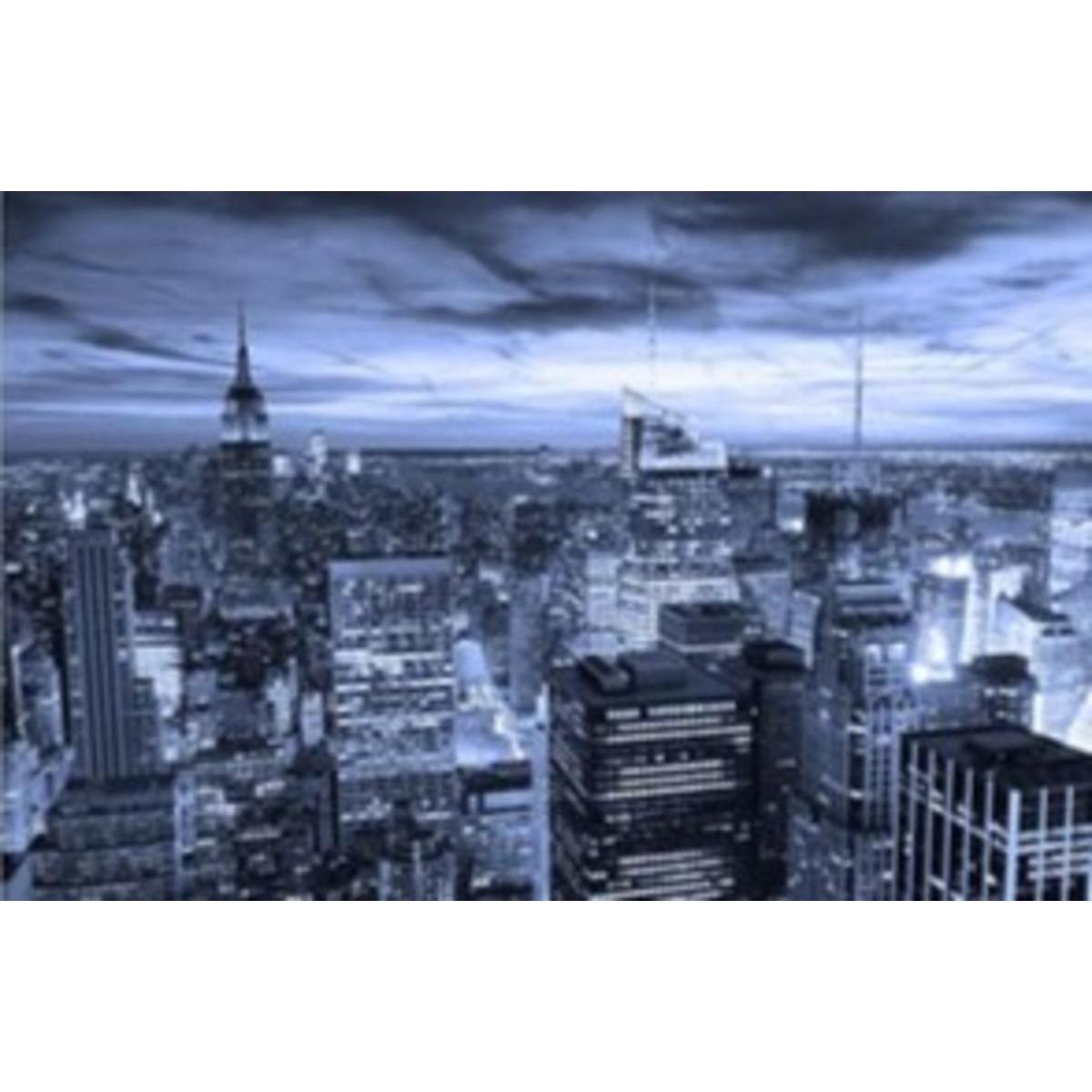 Image contrecollée NYC by night - 50 x 70 cm