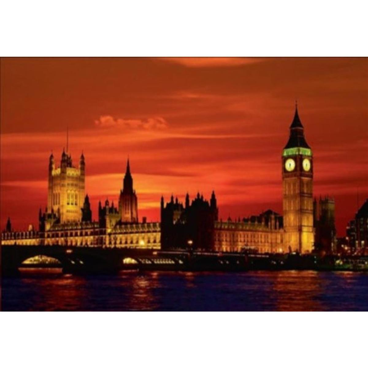 Image contrecollée Le Londres rouge - 70 x 100 cm