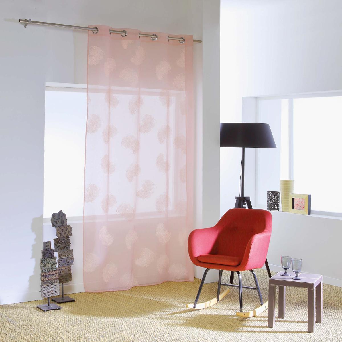 Panneau voilage à œillets Siloa - 140 x 240 cm - Rose