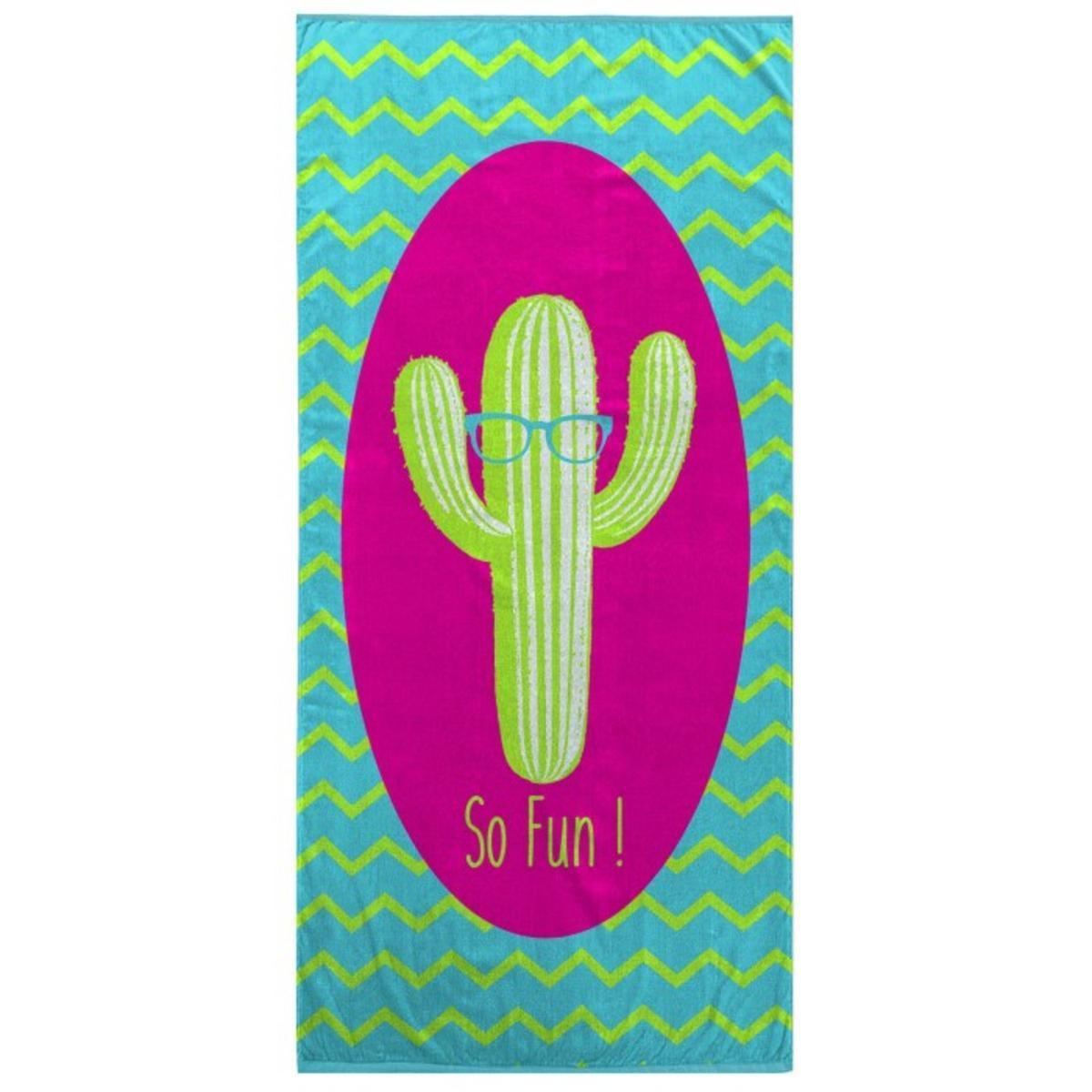 Serviette de plage Cactus fun - 70 x 150 cm
