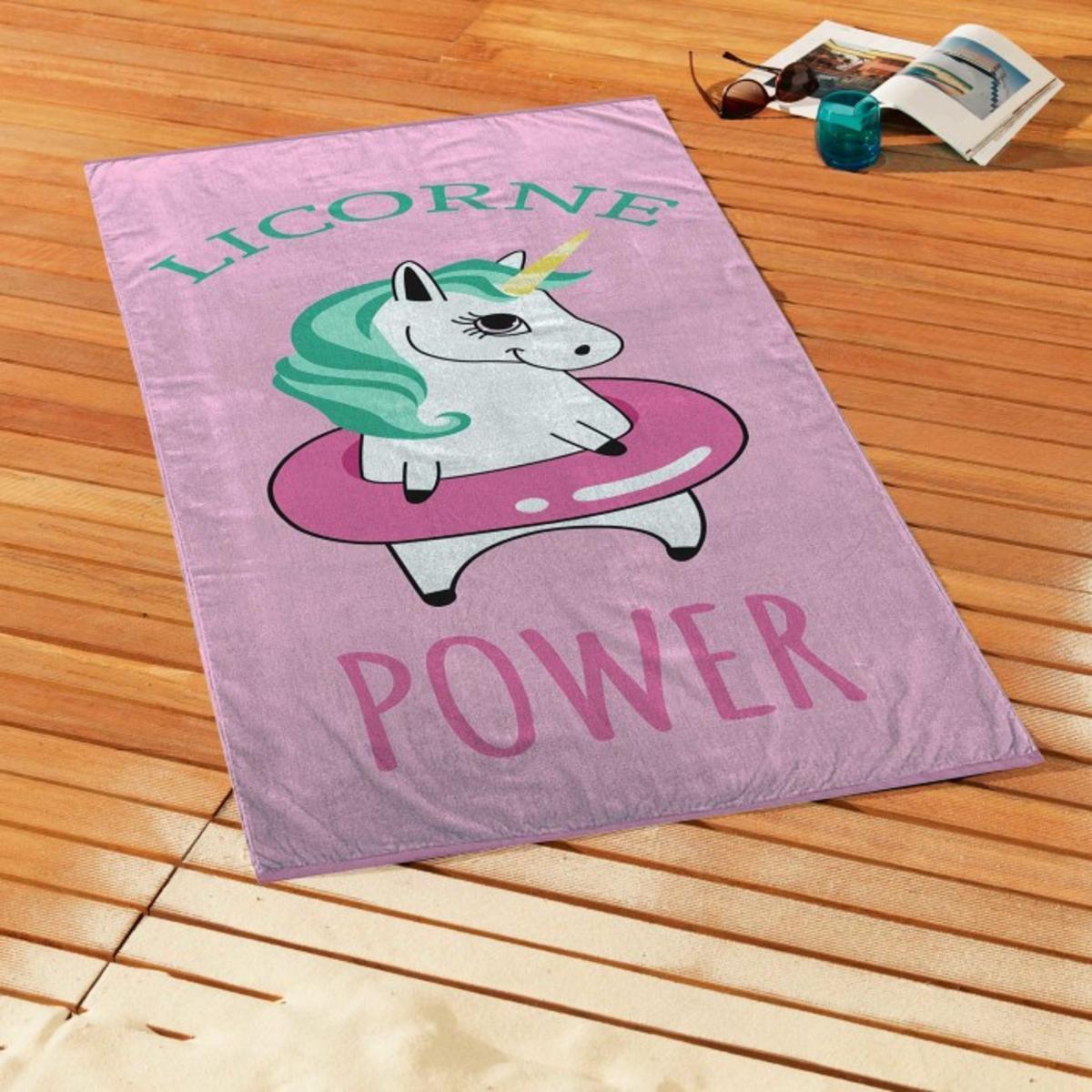 Serviette de plage Licorne - 70 x 150 cm