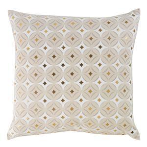 Coussin déhoussable Oleanne - Beige, jaune