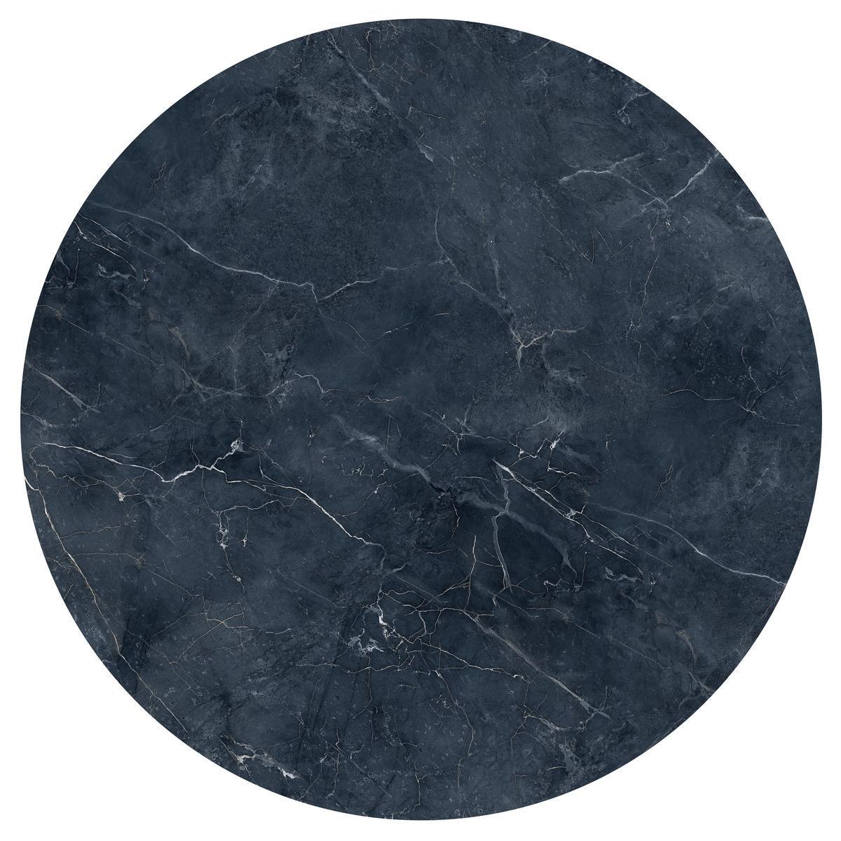 Table d'appoint marbre - 40 x 40 cm - Noir