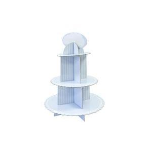 support 3 etages pour cup cake baby shower ciel