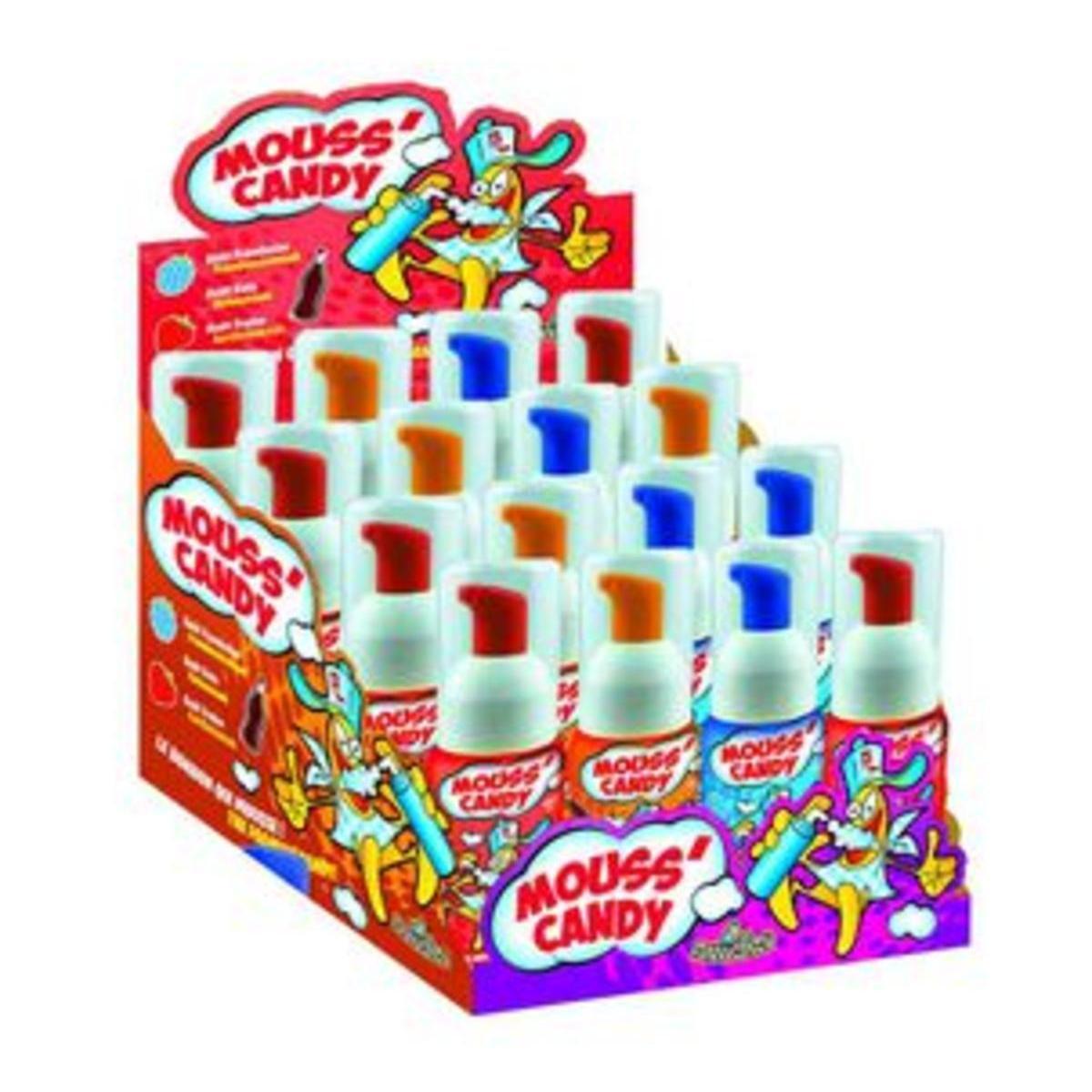 Bouteille de bonbon en mousse Mouss' Candy - Différents parfums - 60 ml - FUNNY CANDY