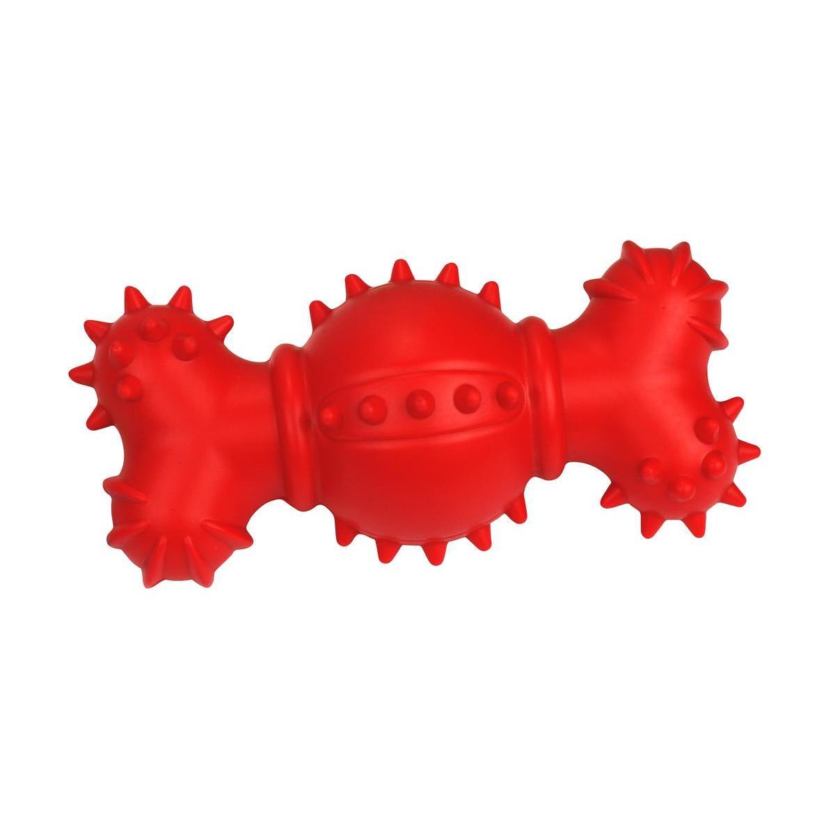 Jouet Os flottant - Spécial petit chien - ø 6.5 x L 14.4 cm - Rouge