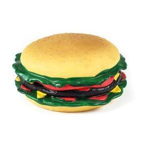 Hamburger jouet - Grand modèle - 16.5 x 16.5 x 8 cm - Marron