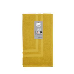 Tapis de bain éponge Vitamine - L 85 x l 50 cm - Jaune