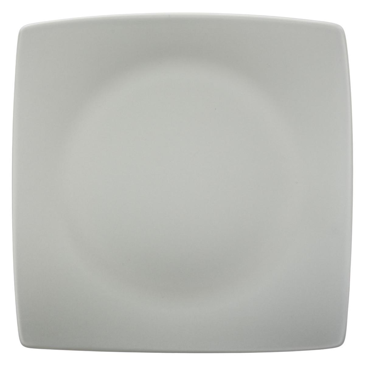 Assiette plate carré tao beige 25 cm