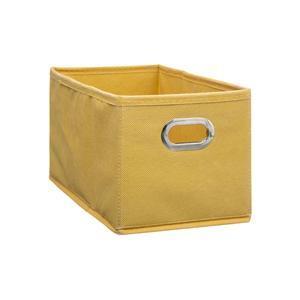 Boîte rangement jaune - 15 x 31 cm