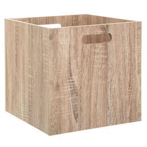 Boîte de rangement 31x31 bois naturel
