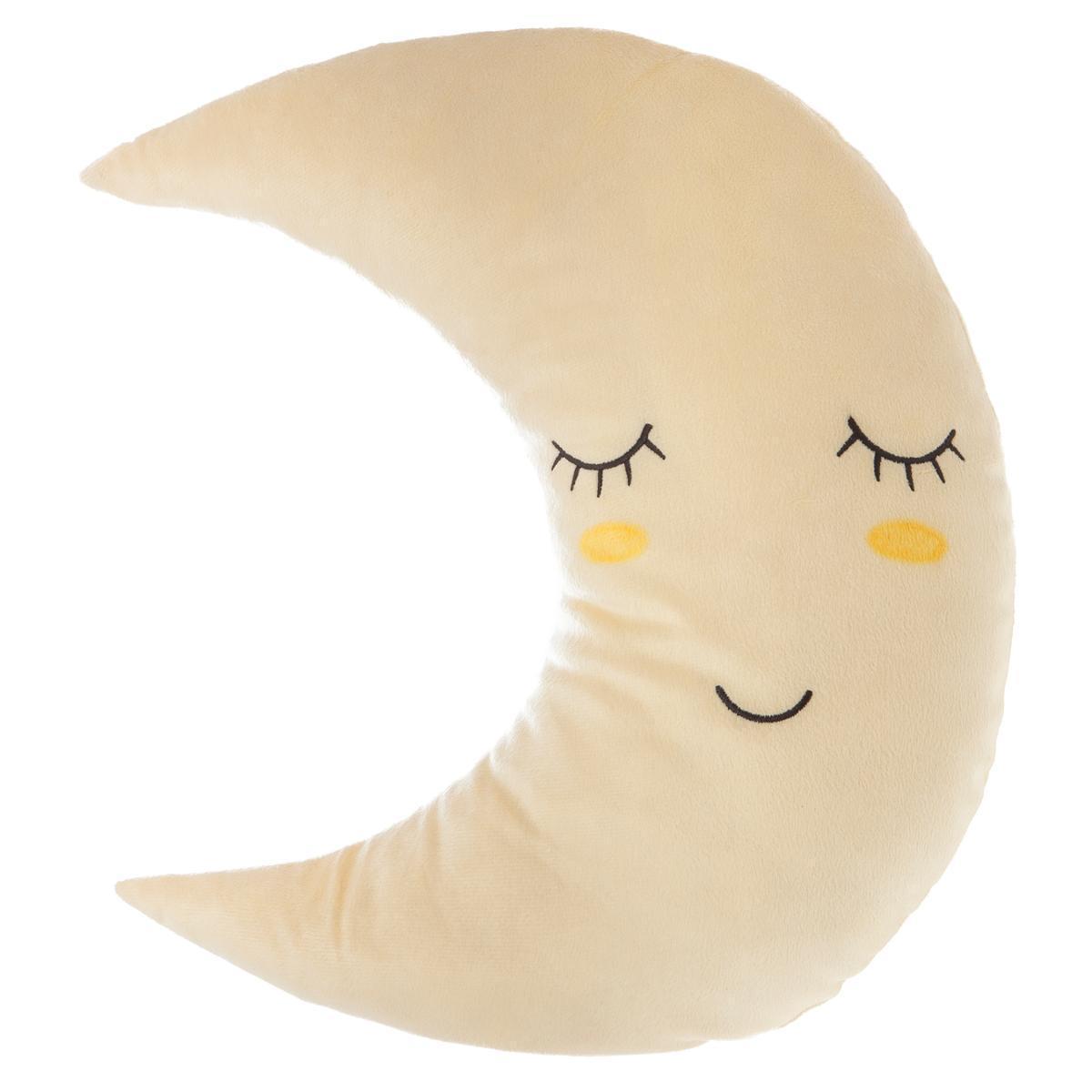 Coussin Lune - 32 x 37.5 cm - Jaune - ATMOSPHERA