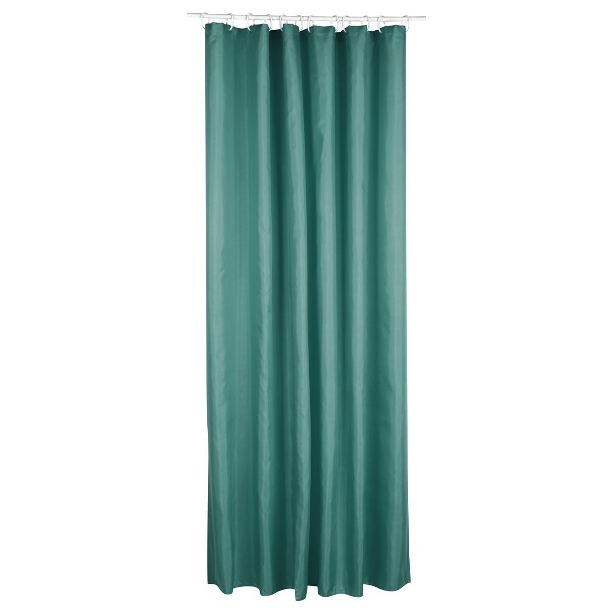 Rideau de douche classique - L 200 x l 180 cm - Différents coloris - Vert - 5FIVE