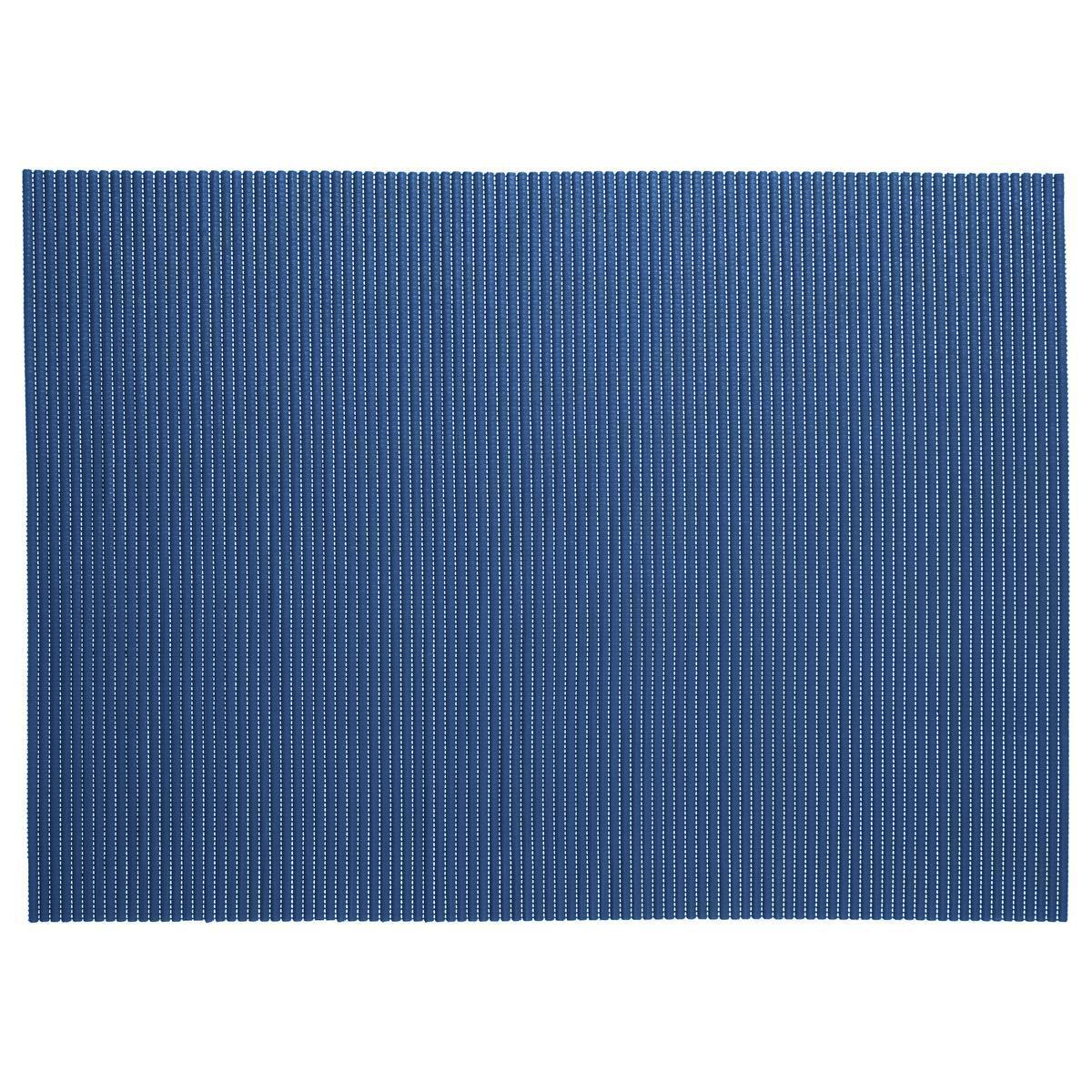 Tapis mousse uni - L 90 x l 65 cm - Différents coloris - Bleu - 5FIVE