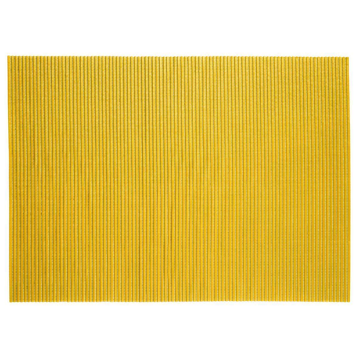 Tapis mousse uni - L 90 x l 65 cm - Différents coloris - Jaune moutarde - 5FIVE