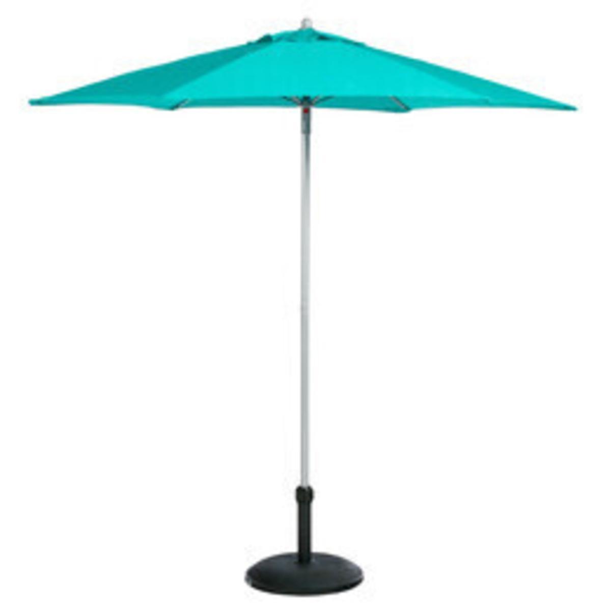 Parasol Anzio - ø 2.3 x H 2 m - Différents modèles - Vert émeraude - HESPERIDE