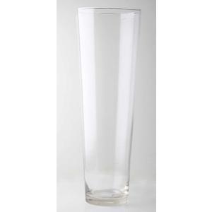 Vase conique en verre - ø 16,5 x H 50 cm