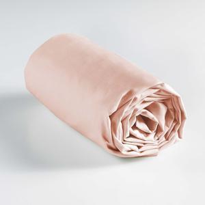 Drap-housse uni Lina - Pour matelas 2 personnes - L 200 x l 180 cm - Différents modèles - Beige, rose