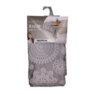 Nappe Rose des vents - L 300 x l 140 cm - Gris