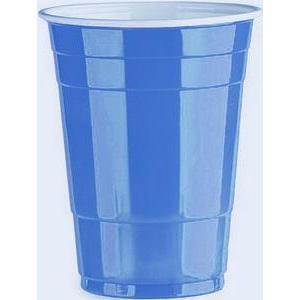 American cup réutilisable 50 cl bleu x 10