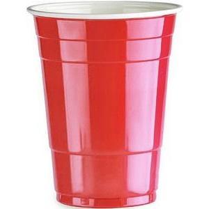 American cup réutilisable 50 cl rouge x 10