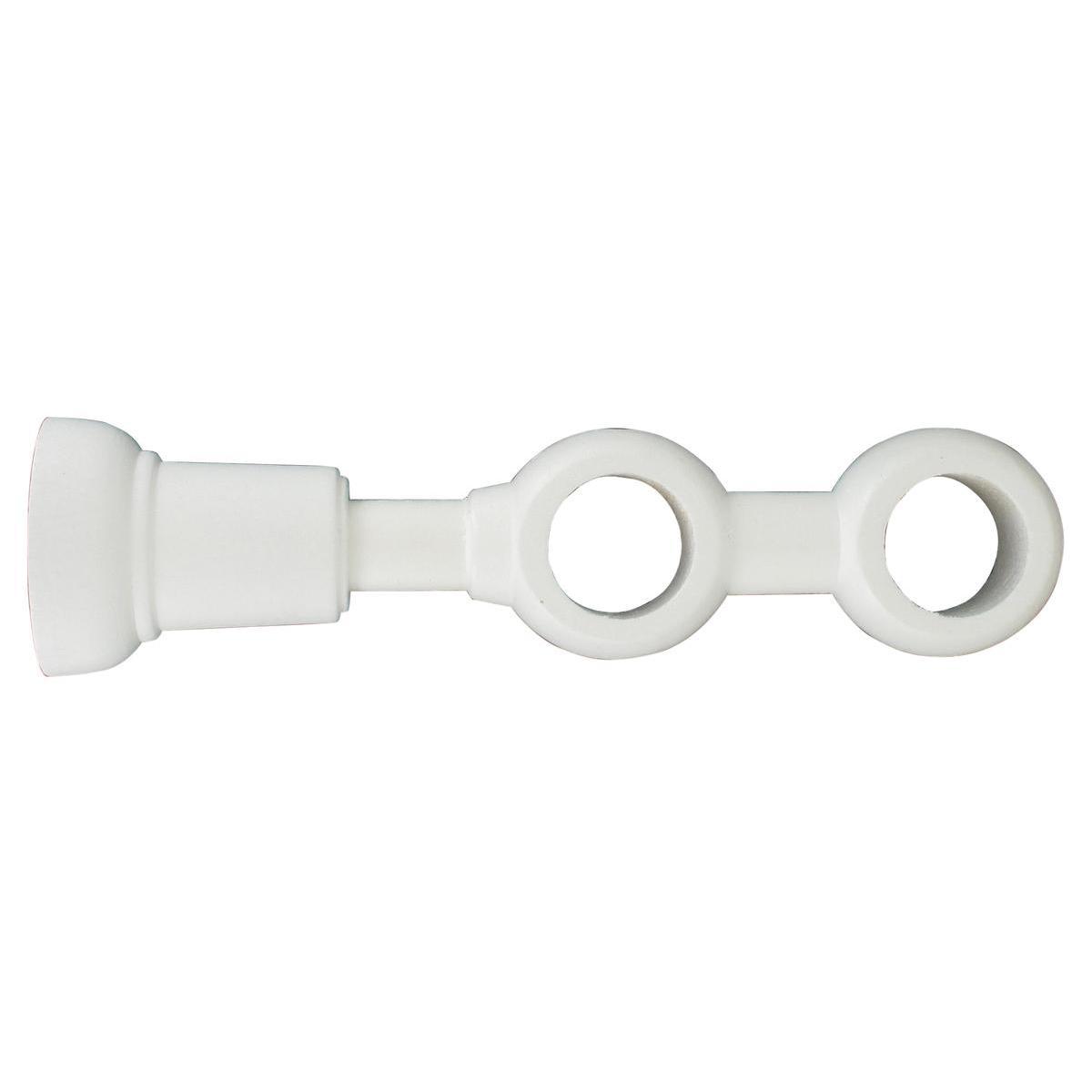 Support double - ø2,8 cm - Blanc