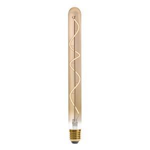 Ampoule led tube ambré, filament torsadé E27