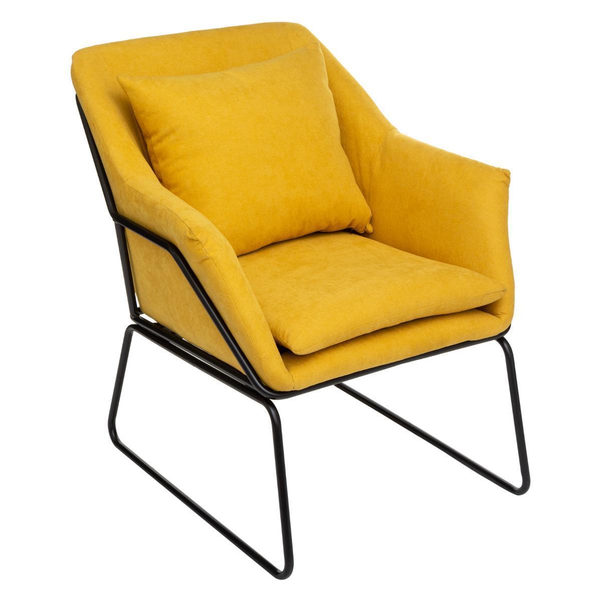 Fauteuil moutarde