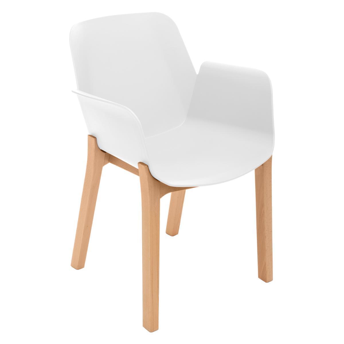 Fauteuil blanc alby