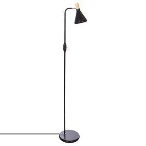 Lampadaire droit métal sean noir H 140 cm