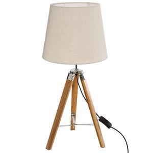 Lampe trepied bambou runo ivoire H 58