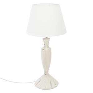 Lampe résine blanc maud H 50 cm