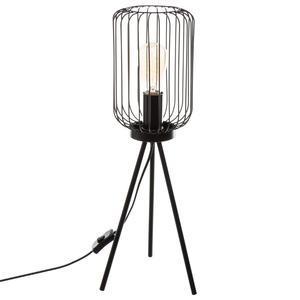Lampe trépied métal egio noire H 59 cm