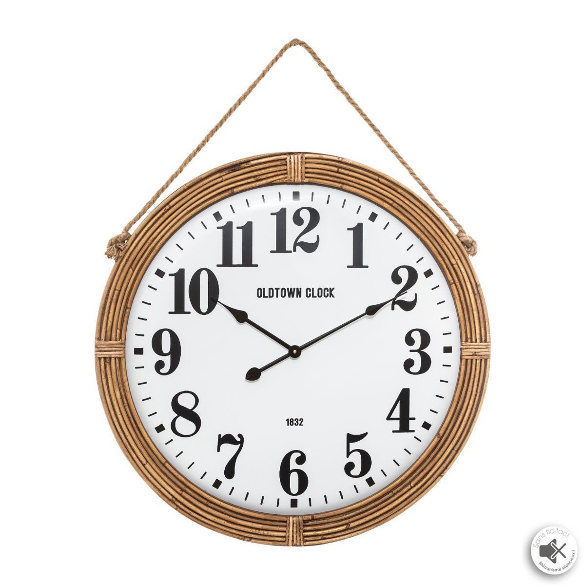 Horloge corde métal ø 72 cm