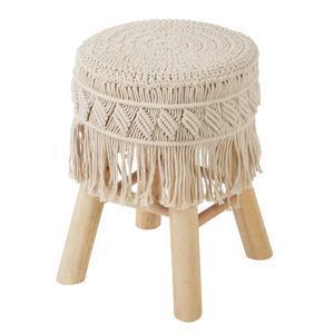 Tabouret macrame ete