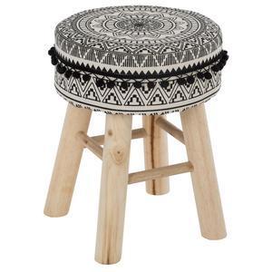 Tabouret pompons mandala