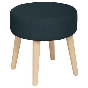 Tabouret rond bleu fonce tomaz