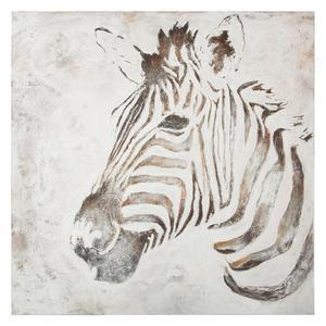 Toile zebre 100 x 100 cm