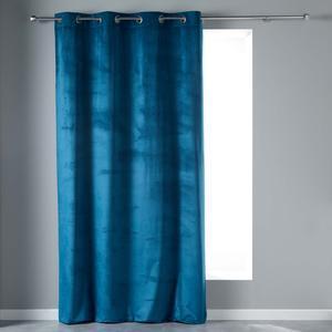 Rideau Veloutea - 140 x 240 cm - Bleu