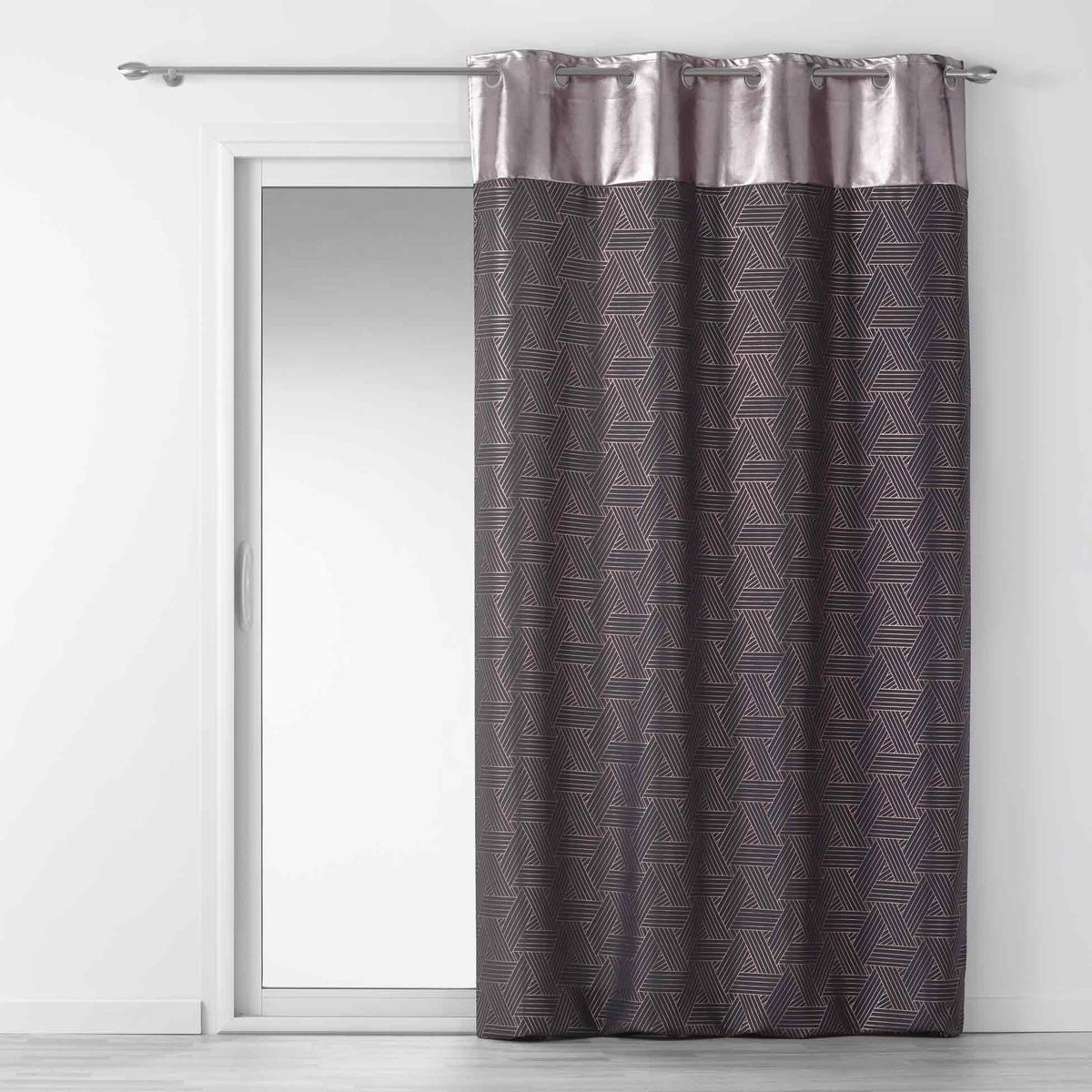 Rideau Luxury - 140 x 240 cm - Gris anthracite, cuivre