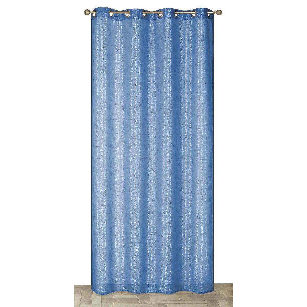 Panneau fils argentés - 140 x 240 cm - Bleu
